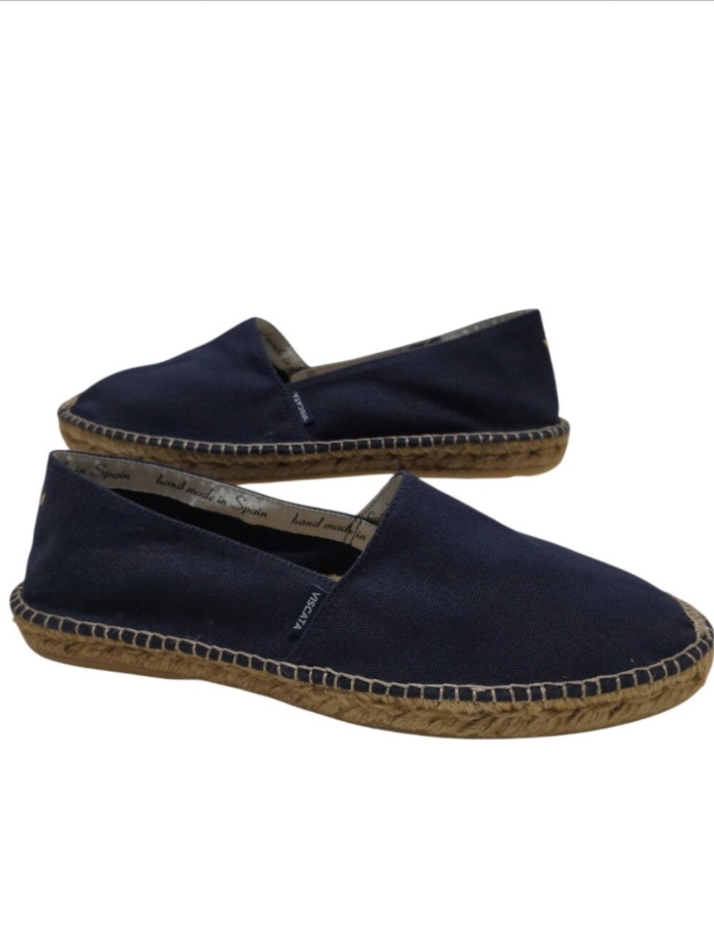 Viscata Barcelona Sitges Men's Espadrilles Navy Canvas Preppy Made In Spain 12